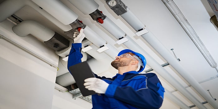 Commercial plumbing inspection